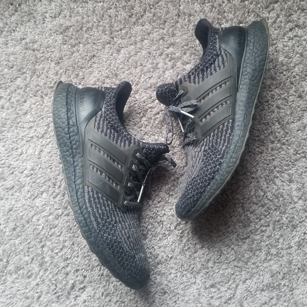 Adidas Ultra Boost 3.0 Limited Black Silver Ba8923 Size 11 Mens